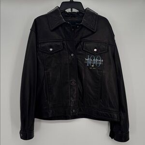 Wilson Leather 100 Year Anniversary Black Jacket Size XL